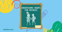 Refugees Education Rights Facebook Ad Design