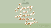 Spring Hope Quote Animation Preview