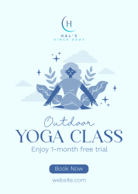 Outdoor Yoga Class Poster Image Preview