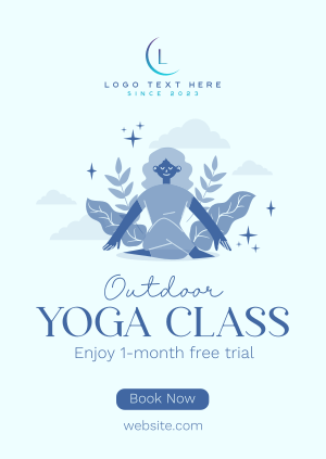 Outdoor Yoga Class Poster Image Preview