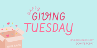 Cute Giving Tuesday Twitter Post Image Preview