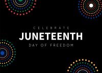 Colorful Juneteenth Postcard Image Preview
