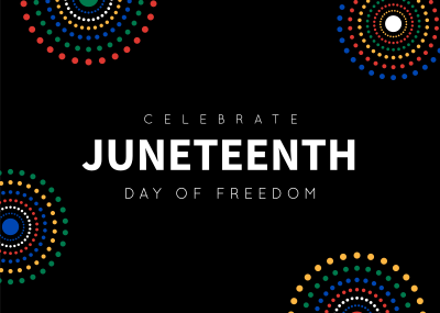 Colorful Juneteenth Postcard Image Preview