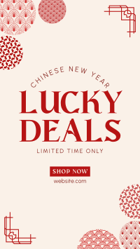 Chinese Lucky Deals Facebook Story Design
