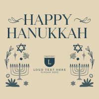 Peaceful Hanukkah Instagram post Image Preview