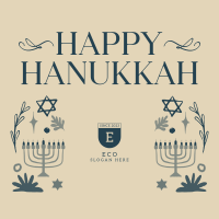 Peaceful Hanukkah Instagram post Image Preview