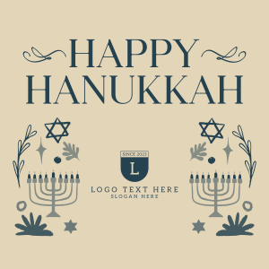 Peaceful Hanukkah Instagram post Image Preview