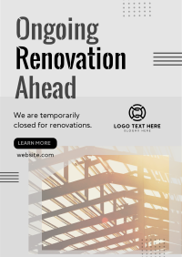 Ongoing House Renovation Flyer Design