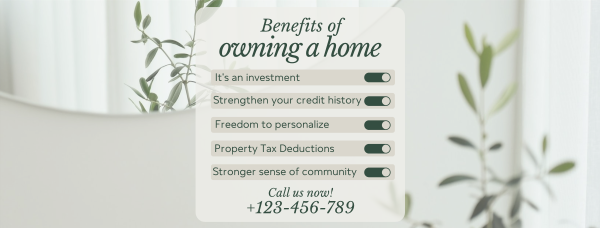Home Owner Benefits Facebook Cover Design Image Preview