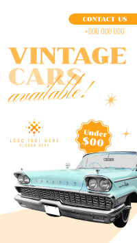 Vintage Cars Available YouTube short Image Preview