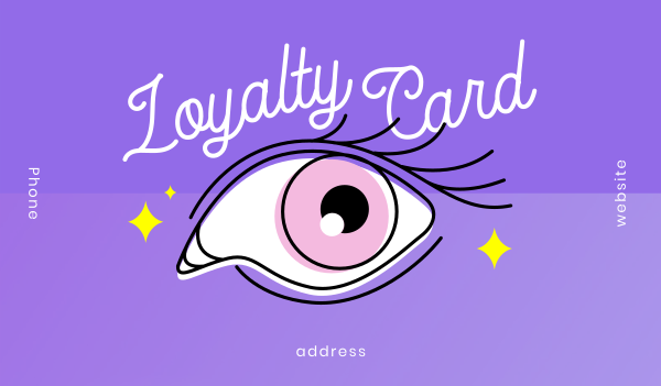 Eyelash Loyalty Business Card Design Image Preview