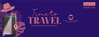 Time to Travel Facebook cover Image Preview