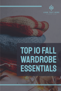 Fall Wardrobe Essentials Pinterest Pin Image Preview