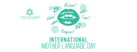Language Day Greeting Facebook Cover Design