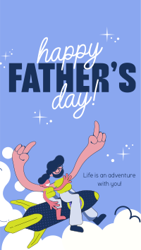 Playful Father's Day Greeting Facebook story Image Preview