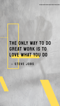 Love What You Do Facebook Story Design