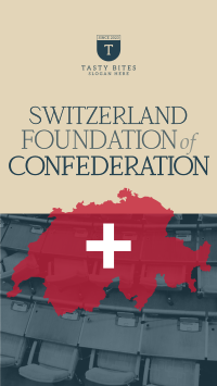 Switzerland Map Confederation Instagram story Image Preview