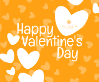 Valentine Confetti Hearts Facebook post Image Preview
