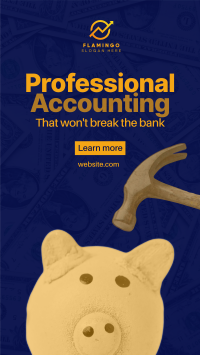 Break Piggy Bank Facebook Story Design
