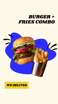 Burger Fries Instagram Story Design