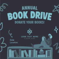 Donate A Book Instagram Post Design