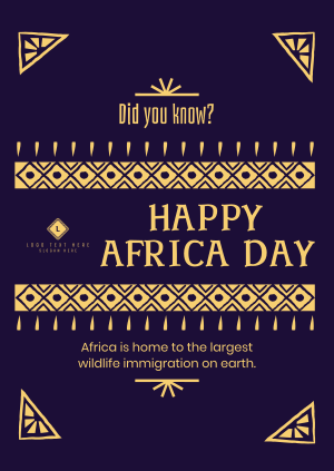 Decorative Africa Day Poster Image Preview