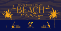 It's a Beachy Party Facebook Ad Design