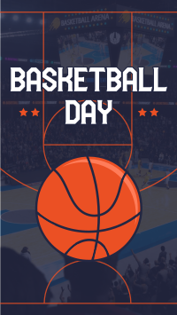 Sporty Basketball Day Facebook Story Design