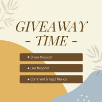 Organic Leaves Giveaway Mechanics Instagram post Image Preview