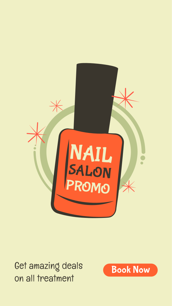 Nail Salon Discount Facebook Story Design Image Preview