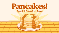 Retro Pancake Breakfast Facebook Event Cover Design