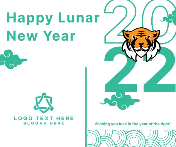 Lunar Tiger Facebook Post Design Image Preview