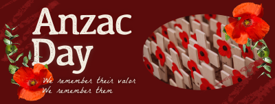 Rustic Anzac Day Facebook cover Image Preview