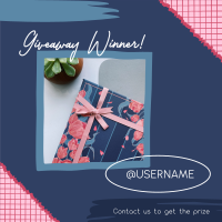 Giveaway Winner Gift Instagram post Image Preview