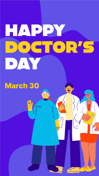 Happy Doctor's Day Instagram Story Design