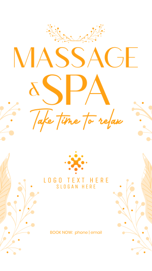 Floral Massage Facebook story Image Preview