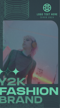 Y2K Fashion Brand Coming Soon YouTube Short Design