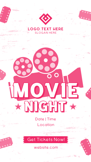 Movie Night Tickets Instagram Reel Image Preview