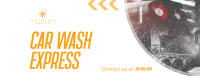Car Wash Express Facebook Cover Design