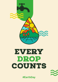 Every Drop Counts Poster Design