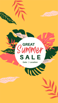 Great Summer Sale Instagram story Image Preview