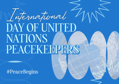 UN Peacekeepers Day Postcard Image Preview