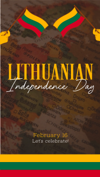 Modern Lithuanian Independence Day Facebook story Image Preview