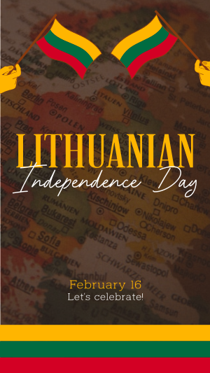 Modern Lithuanian Independence Day Facebook story Image Preview