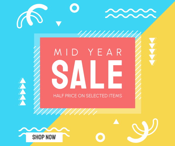 Mid Year Sale Facebook Post Design Image Preview