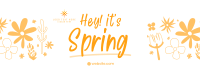 Hey It's Spring Facebook Cover Design