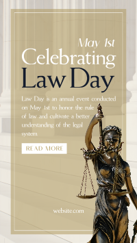 Lady Justice Law Day YouTube short Image Preview