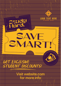 Student Discount Note Flyer Design