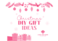 DIY Christmas Gifts Postcard Image Preview