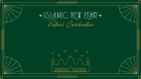 Elegant Islamic Year Zoom Background Design